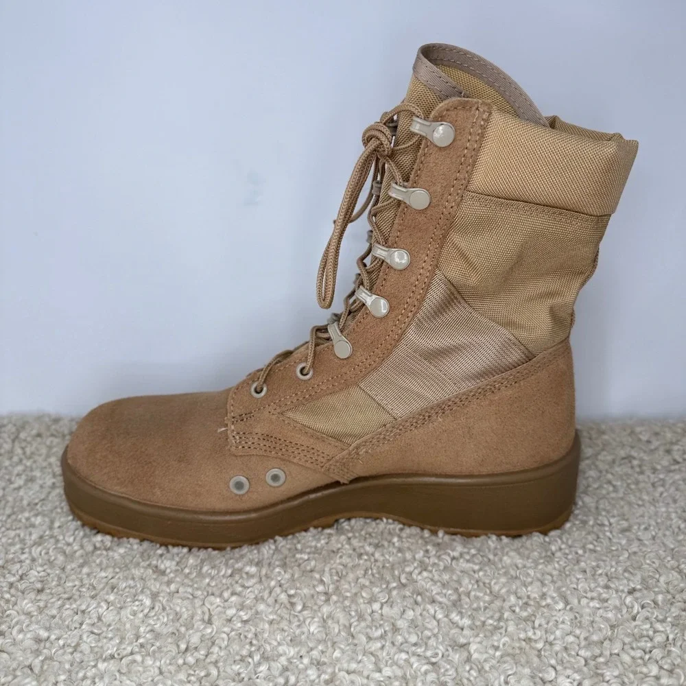 Army Hot Weather Military Combat Boots Coyote Tan Suede Tactical 10.5 R